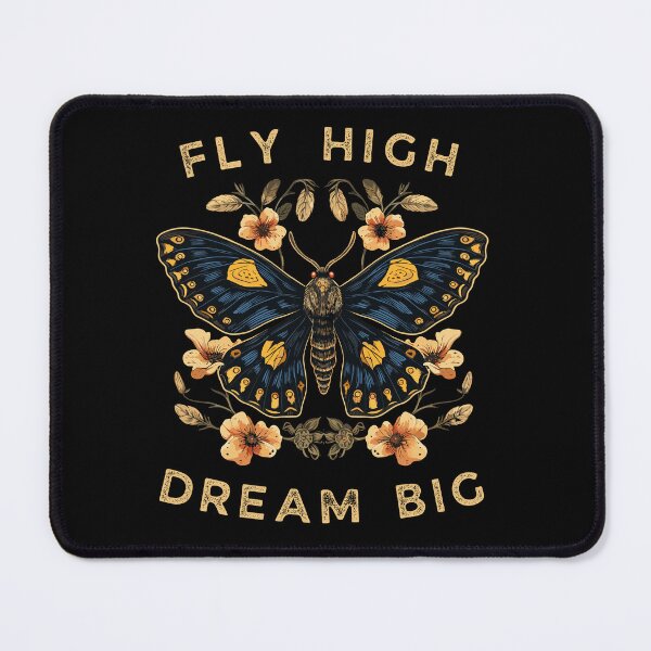 Item preview, Moth With Flowers Fly High Dream Big designed and sold by CosyTeal.