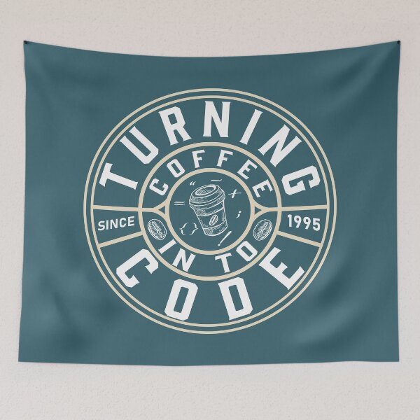 Item preview, Turning coffee into code since 1995 designed and sold by Code  Monkeys.