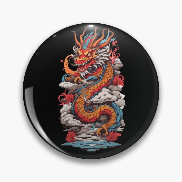 Item preview, Retro Asian Mysticism Dragon Japan Design designed and sold by LuminOrb.
