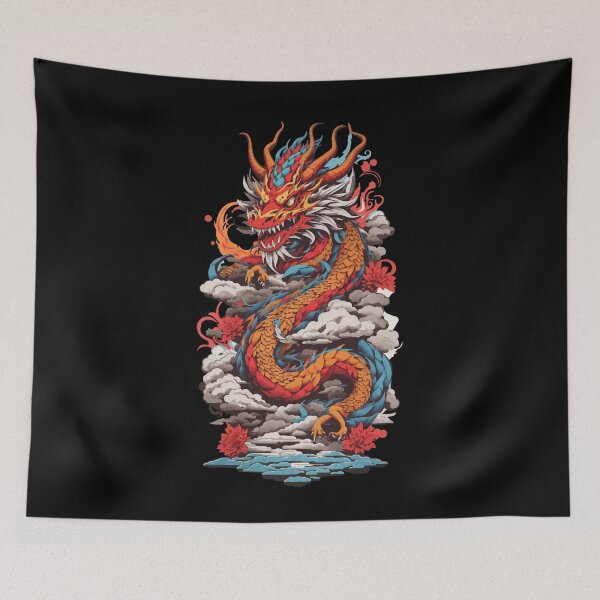 Item preview, Retro Asian Mysticism Dragon Japan Design designed and sold by LuminOrb.