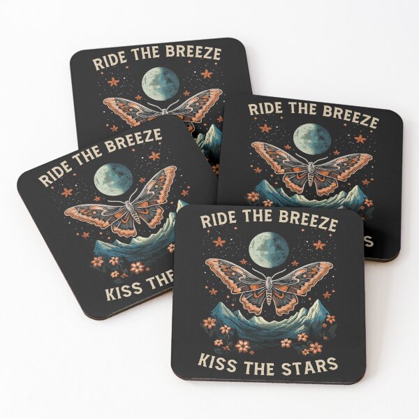Item preview, Moth With Flowers Kiss The Stars designed and sold by CosyTeal.