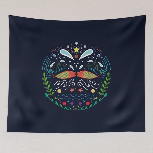 Item preview, Ocean, Mountains, and Sky (blue) designed and sold by jvcoart.