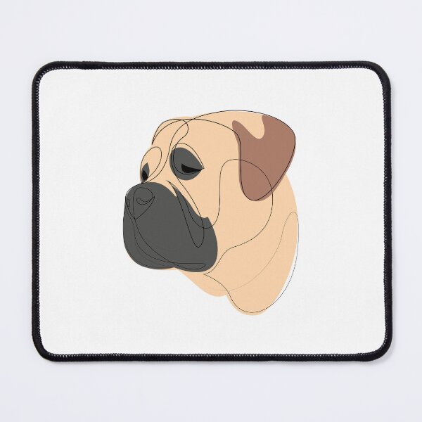 Item preview, Bullmastiff - continuous line designed and sold by addillum.