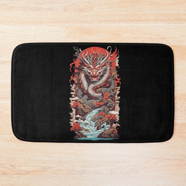 Item preview, Asian Dragon Ukiyo-e Dragon Art Design designed and sold by LuminOrb.