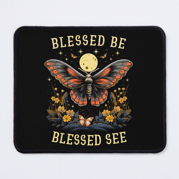 Item preview, Moth With Flowers Under Moon Blessed Be Witchy Styled designed and sold by CosyTeal.