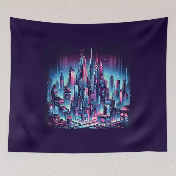 Item preview, "Cyberpunk Metropolis" designed and sold by APARTAI EU.