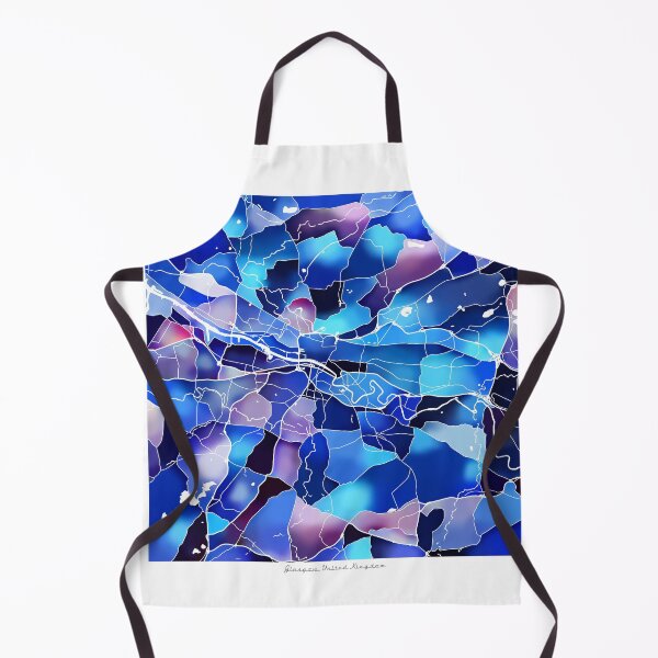 Item preview, Glasgow UK City Map - Marine Blue designed and sold by StylishStacks.