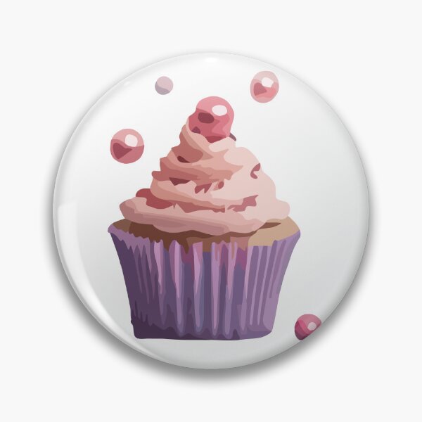 Item preview, Candy Coated Delight: Pink Sugar Balls Cupcake designed and sold by CrazySweets.