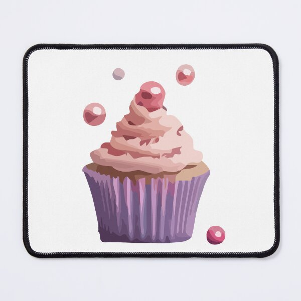 Item preview, Candy Coated Delight: Pink Sugar Balls Cupcake designed and sold by CrazySweets.
