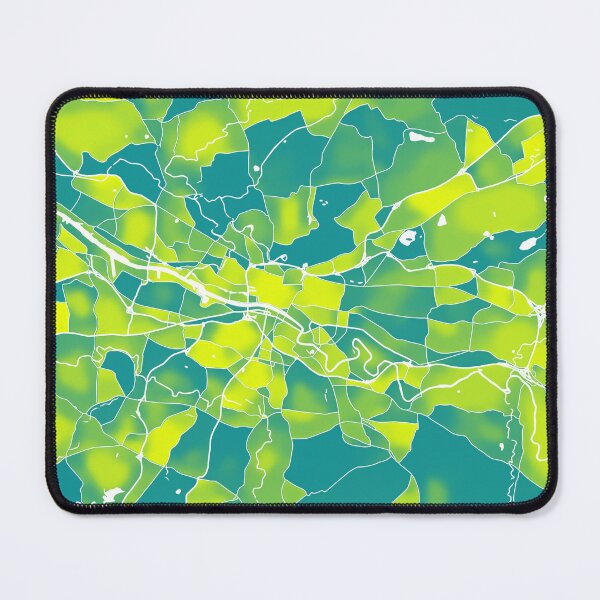 Item preview, Glasgow UK City Map - Green-Yellow Duotone designed and sold by StylishStacks.
