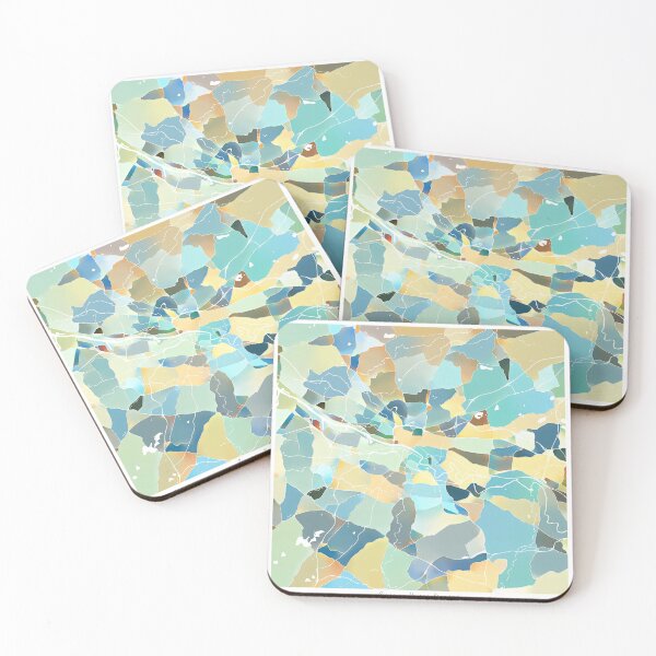 Item preview, Glasgow UK City Map - Pastel Color Scheme designed and sold by StylishStacks.
