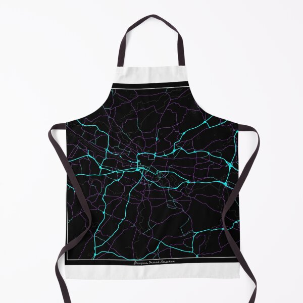 Item preview, Glasgow UK City Map - Neon Fantasy designed and sold by StylishStacks.