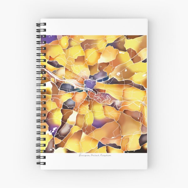Item preview, Glasgow UK City Map - Golden Yellow designed and sold by StylishStacks.