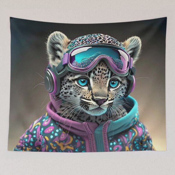 Item preview, Baby Cheetah in Snow Gear designed and sold by JohnXD247.