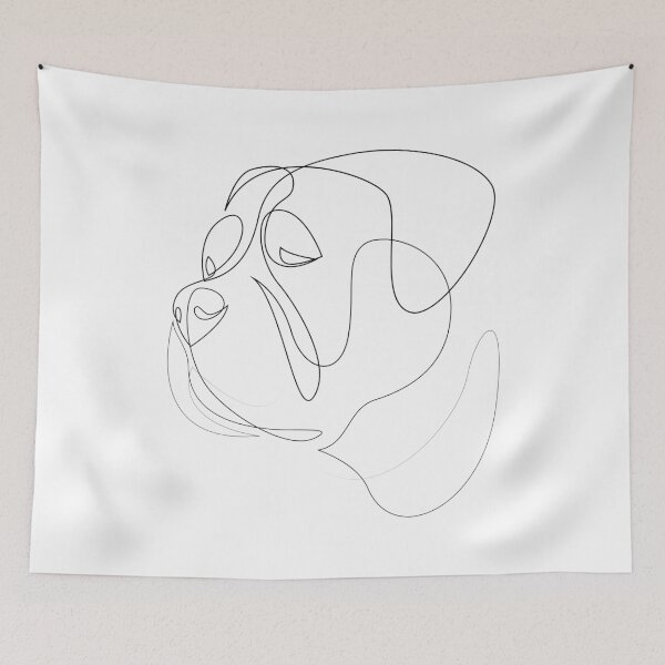 Item preview, Bullmastiff - one line dog designed and sold by addillum.