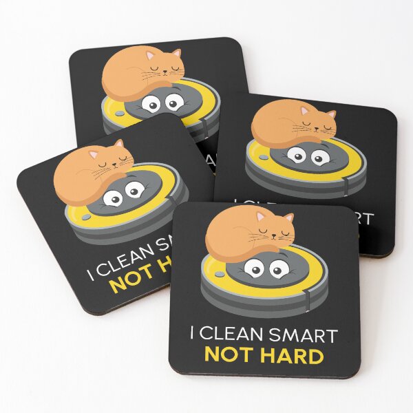 Item preview, I Clean Smart Cat Kitten Robot Vacuum designed and sold by MooonTees.