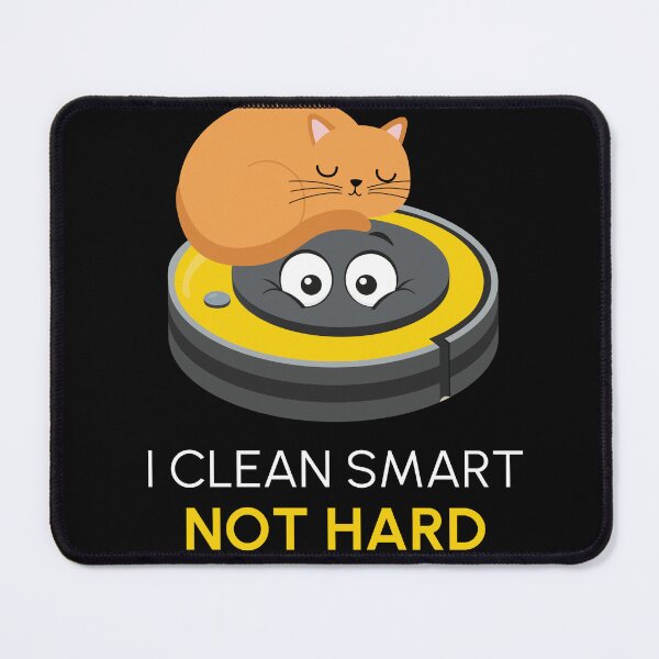 Item preview, I Clean Smart Cat Kitten Robot Vacuum designed and sold by MooonTees.