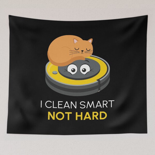 Item preview, I Clean Smart Cat Kitten Robot Vacuum designed and sold by MooonTees.