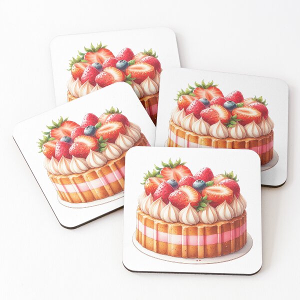 Item preview, Strawberry fraisier cake designed and sold by WindInMay.