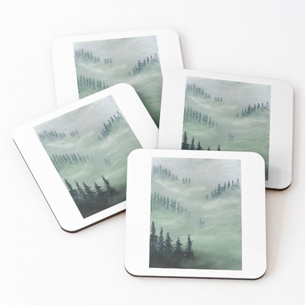 Item preview, Acrylic painting of foggy sunset designed and sold by Artistic  Media.