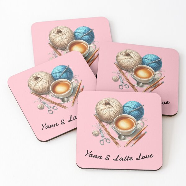 Item preview, Yarn & Latte Love designed and sold by HeadTurningArt.