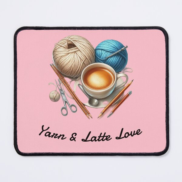Item preview, Yarn & Latte Love designed and sold by HeadTurningArt.