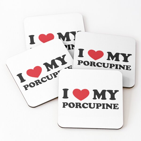 Item preview, I love my Porcupine - simple design designed and sold by EmeraldeaArt.