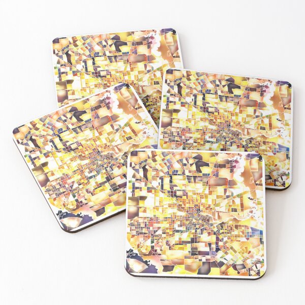 Item preview, Houston Texas City Map - Golden Yellow designed and sold by StylishStacks.