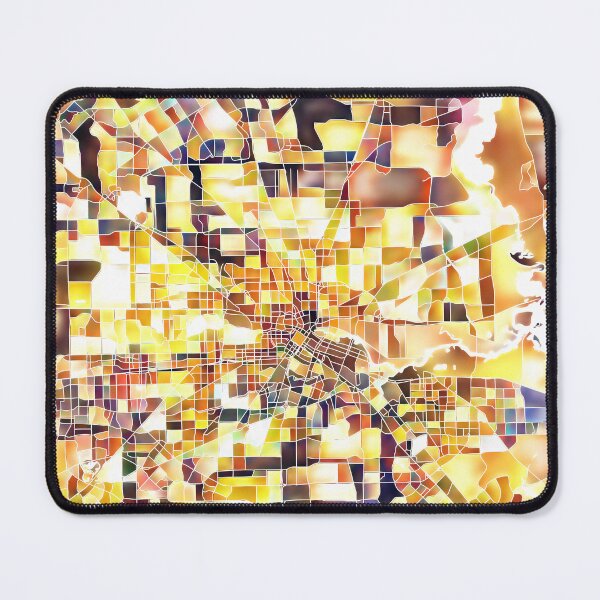 Item preview, Houston Texas City Map - Golden Yellow designed and sold by StylishStacks.