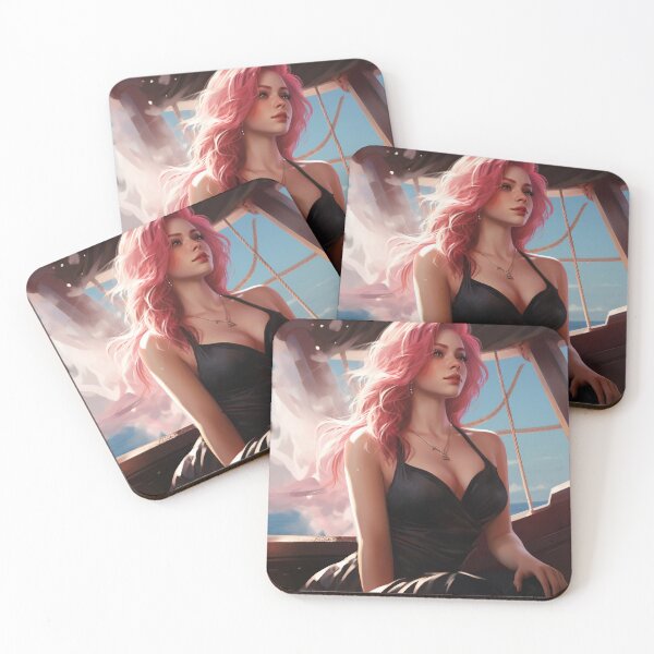 Item preview, Serene Voyage: The Pink-Haired Siren of the Sea designed and sold by oanaunciuleanu.