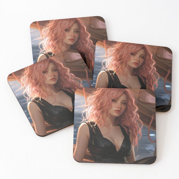 Item preview, Serene Voyage: The Pink-Haired Siren of the Sea designed and sold by oanaunciuleanu.