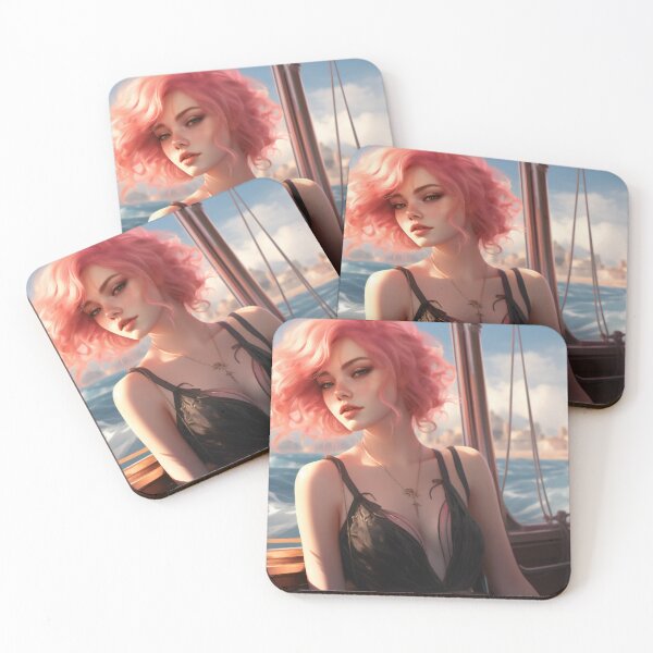 Item preview, Serene Voyage: The Pink-Haired Siren of the Sea designed and sold by oanaunciuleanu.