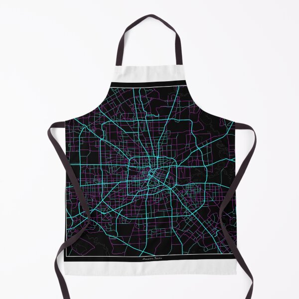 Item preview, Houston Texas City Map - Neon Fantasy designed and sold by StylishStacks.