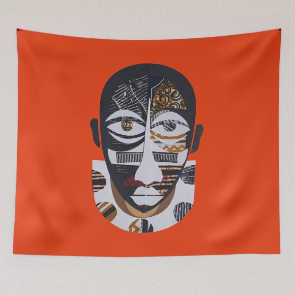 Item preview, West African Mask, Ethnic Pattern, Tribal art, African fashion, mud art designed and sold by Right-UR.