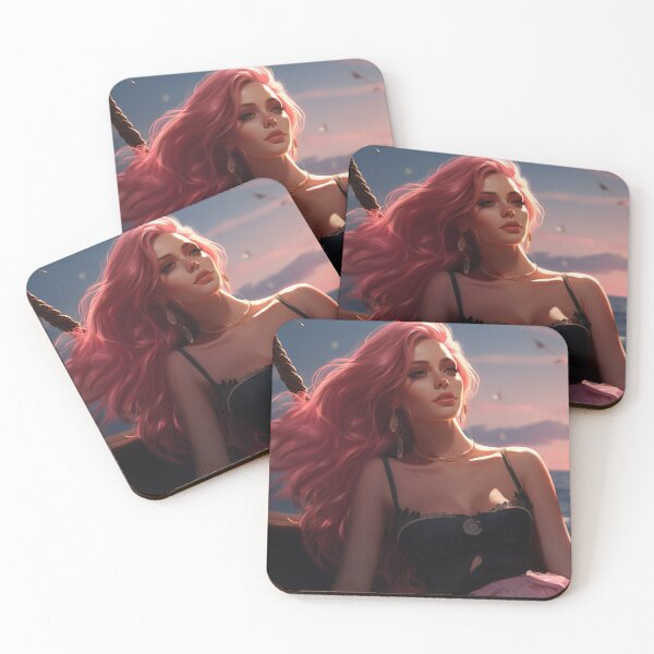 Item preview, Serene Voyage: The Pink-Haired Siren of the Sea designed and sold by oanaunciuleanu.