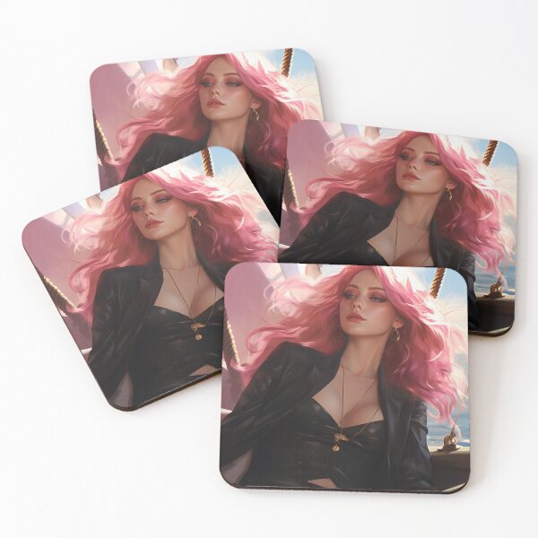 Item preview, Serene Voyage: The Pink-Haired Siren of the Sea designed and sold by oanaunciuleanu.