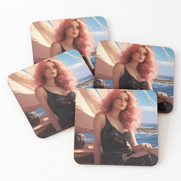 Item preview, Serene Voyage: The Pink-Haired Siren of the Sea designed and sold by oanaunciuleanu.
