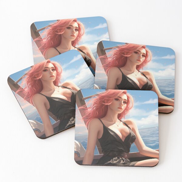 Item preview, Serene Voyage: The Pink-Haired Siren of the Sea designed and sold by oanaunciuleanu.