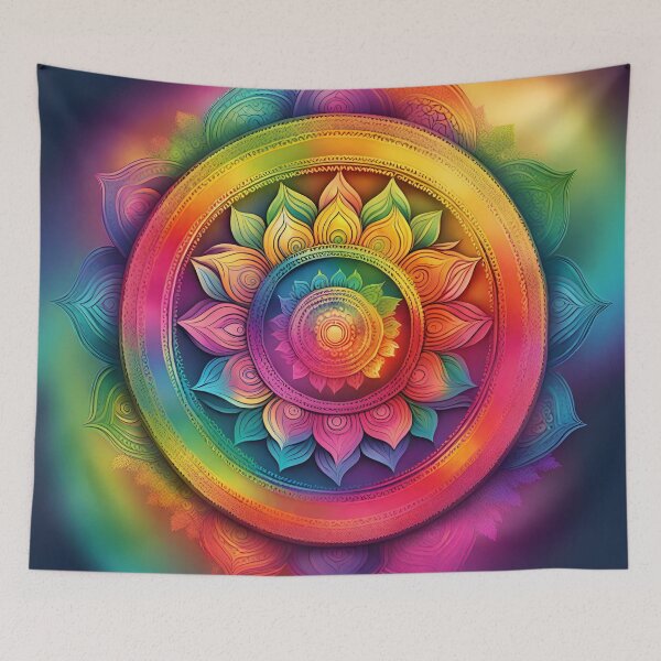 Item preview, Tranquil Radiance Symmetric Mandala Bliss designed and sold by SpiritualManda.