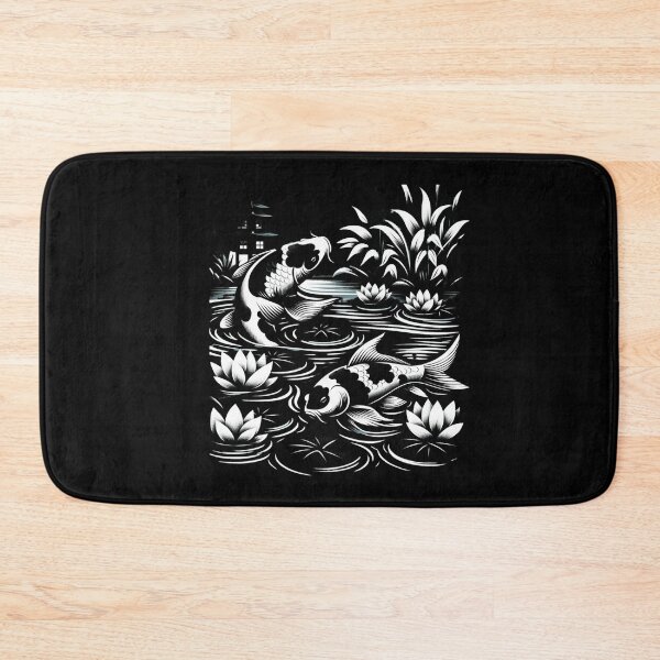 Item preview, Monochrome Koi Serenity designed and sold by ChromaticBlend.