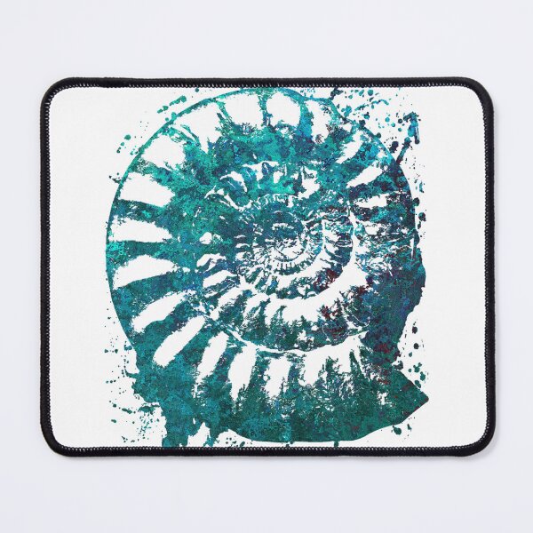 Item preview, Ammonites forever, Fossil art watercolor designed and sold by Drawmecute.