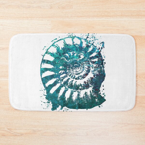 Item preview, Ammonites forever, Fossil art watercolor designed and sold by Drawmecute.