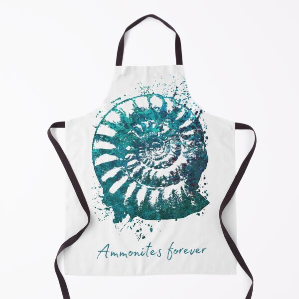 Item preview, Ammonites forever, Fossil art watercolor designed and sold by Drawmecute.