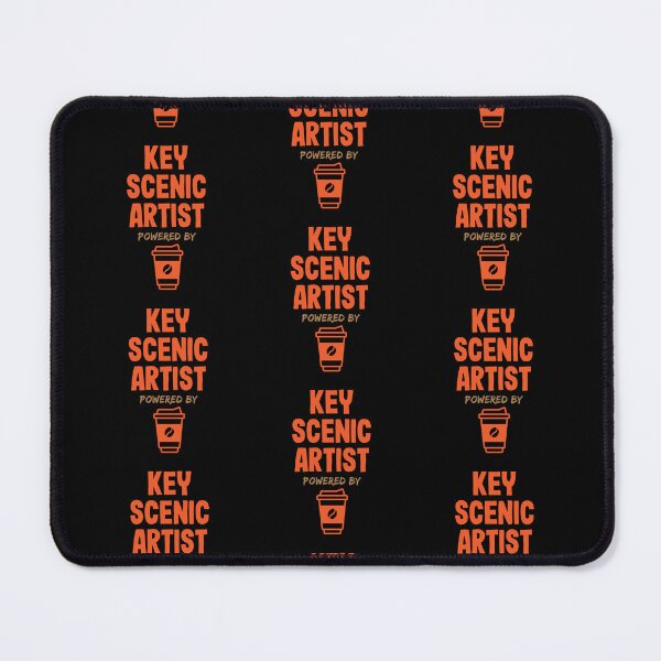 Item preview, Key Scenic Artist Powered by Coffee designed and sold by NermilioDesigns.