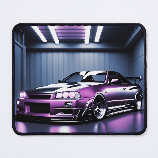 Item preview, Nissan Skyline GTR 34 Purple in Garage Poster Design two designed and sold by Salimgor Hangaround Music.