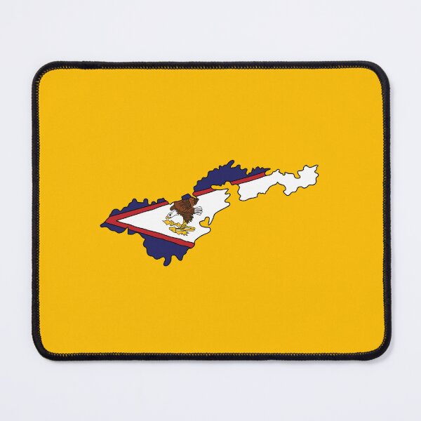 Item preview, American Samoa state shape flag designed and sold by Rachael Taylor.