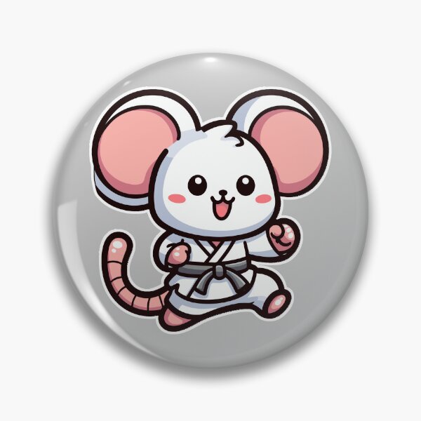 Item preview, Kawaii Cute Karate Mouse 1 | Pets and Animals for Men and Women t-shirt designed and sold by panchiTWO.
