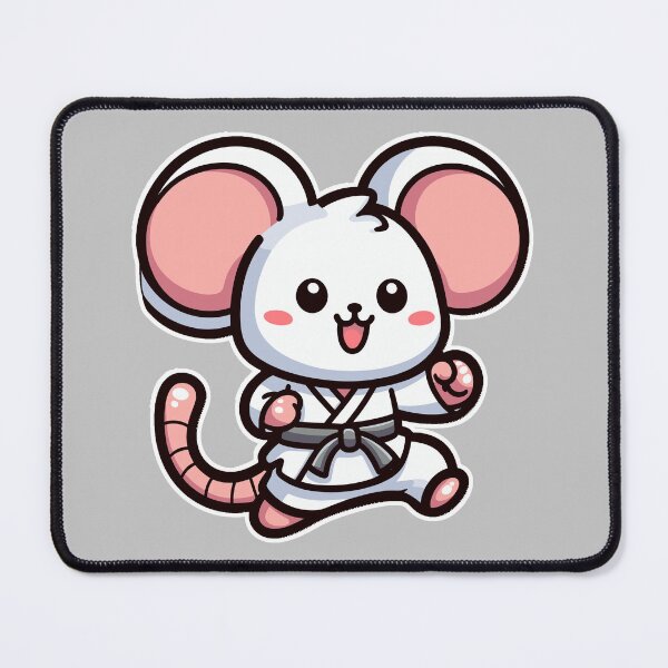 Item preview, Kawaii Cute Karate Mouse 1 | Pets and Animals for Men and Women t-shirt designed and sold by panchiTWO.
