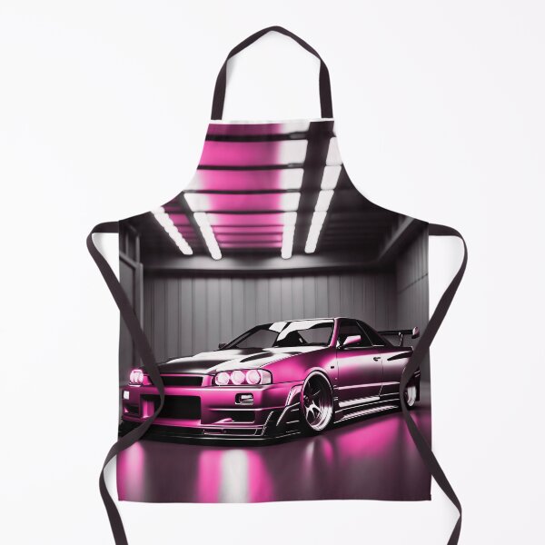 Item preview, Nissan Skyline GTR 34 Pink in Garage Poster Design two designed and sold by Salimgor Hangaround Music.