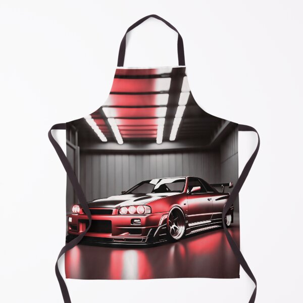 Item preview, Nissan Skyline GTR 34 Red in Garage Poster Design two designed and sold by Salimgor Hangaround Music.